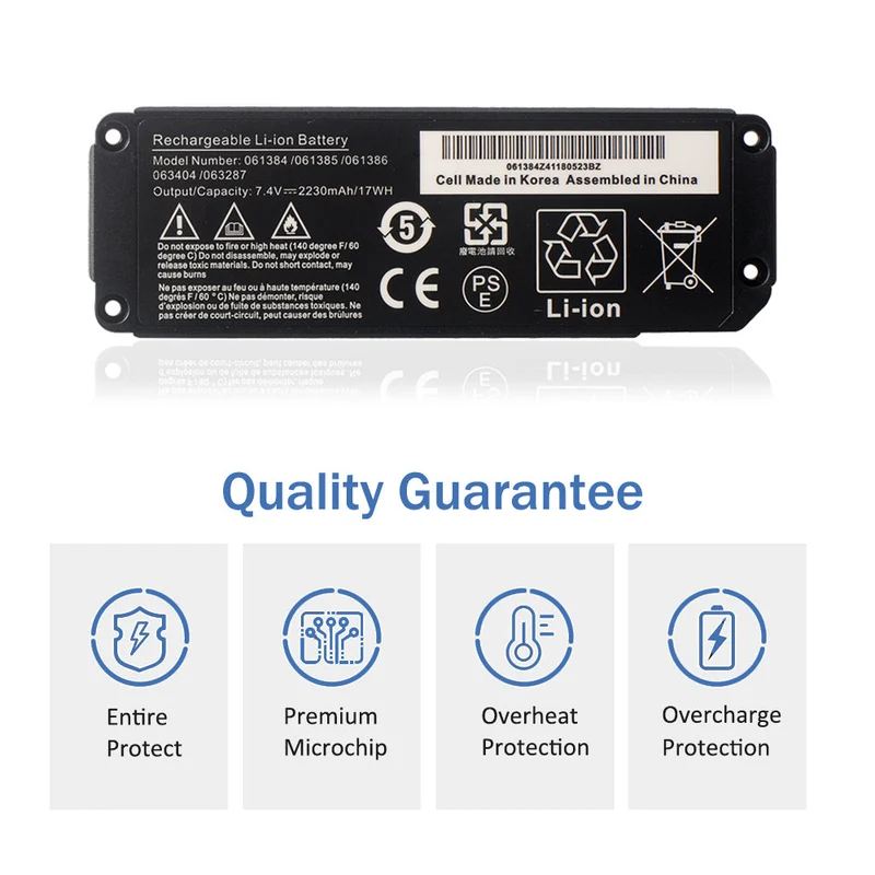 061384 061385 061386 Replacement Battery for Bose SoundLink Mini Speaker one Bose SoundLink Mini Speaker I LUSONBAY CA Stock
