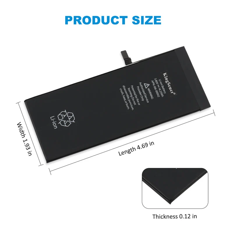 616-00042 Li-ion Battery For Apple iPhone 6s plus A1634 A1687 A1699
