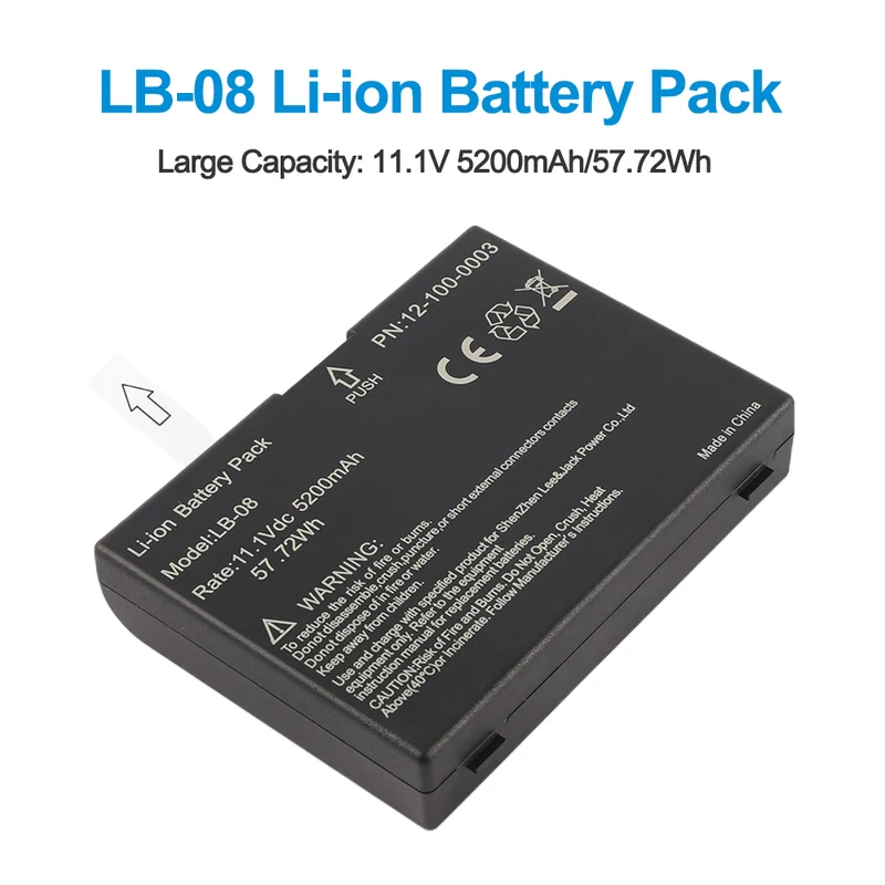LB-08 Battery for BIOLICHT 12-100-0003 A5 A6 A8 Q3 5200mah 11.1v