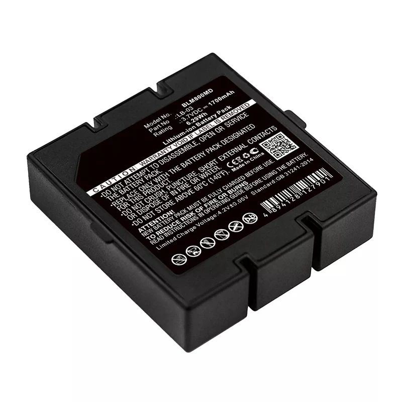 1700mAh Battery for Bolate LB-03 M800 P/N: 12-100-0002 LB-03