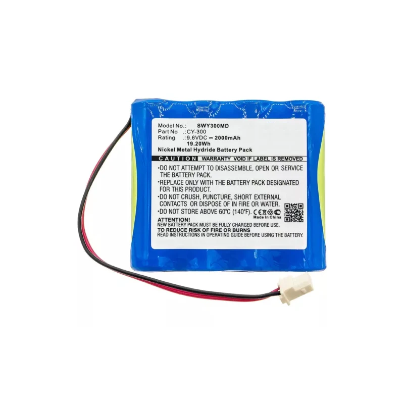 Replacement Battery For Smiths CY-300 2000mAh 19.20Wh 9.6V Ni-MH