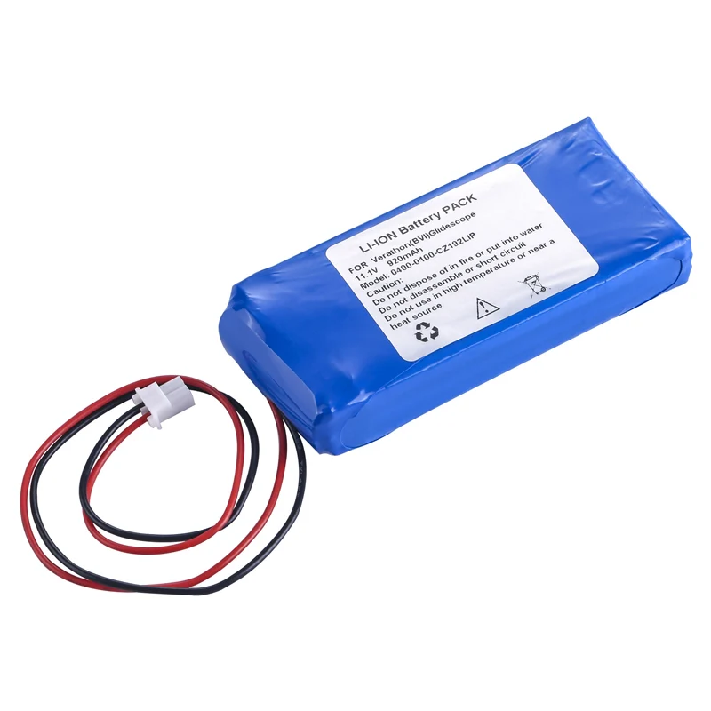 0400-0100-CZ192LIP Laryngoscope Battery for KMBNK513475 Verathon BVI Clidescope