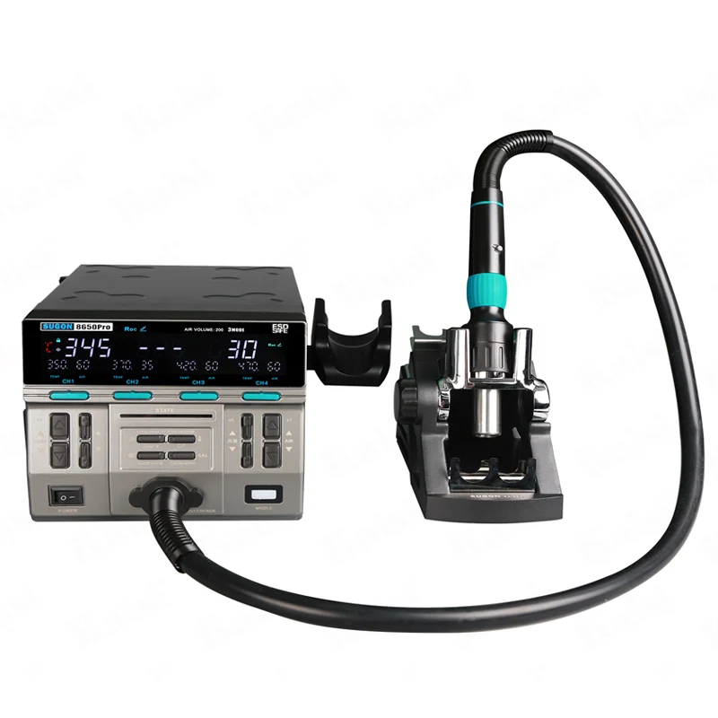 8650PRO curved hot air gun 1300W high wind power suitable for motherboard repair flying line CPU desoldering station