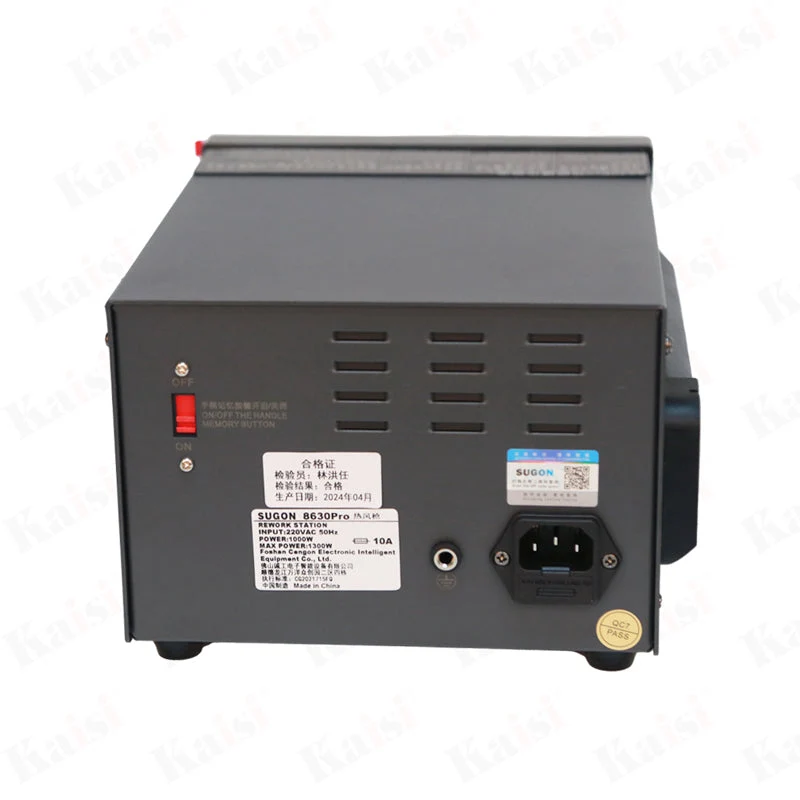 8630Pro 1300W Hot Air Gun Digital Display BGA Rework Station Curved Nozzle Welding Repair Desoldering Station