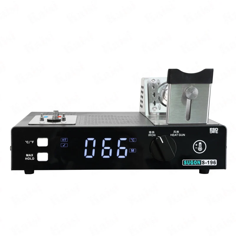 S-196 Hot Air Soldering Iron 2-in-1 Temperature Tester Sensor Thermocouple Calibrator For Welding Rework Station