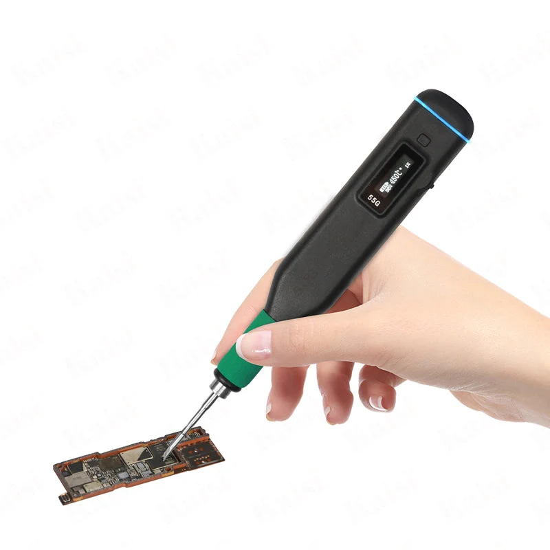 SG-55G Type-C Rechargeable Portable Electric Soldering Iron with Adjustable Bracket