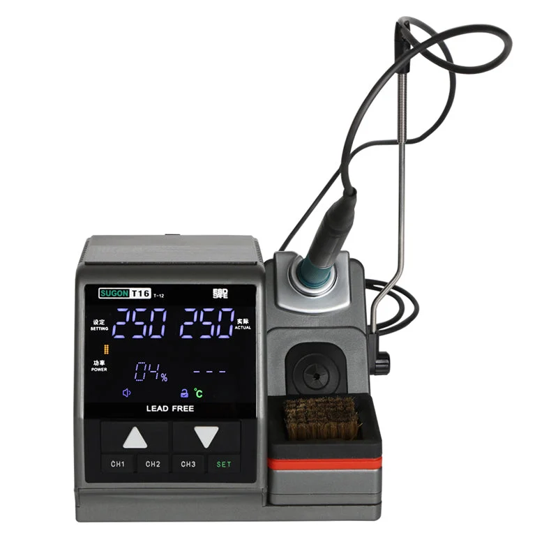 T16 Soldering Station High Quality T12 Soldering iron tip Rework Station For Phone PCB IC SMD BGA Welding Station Repair