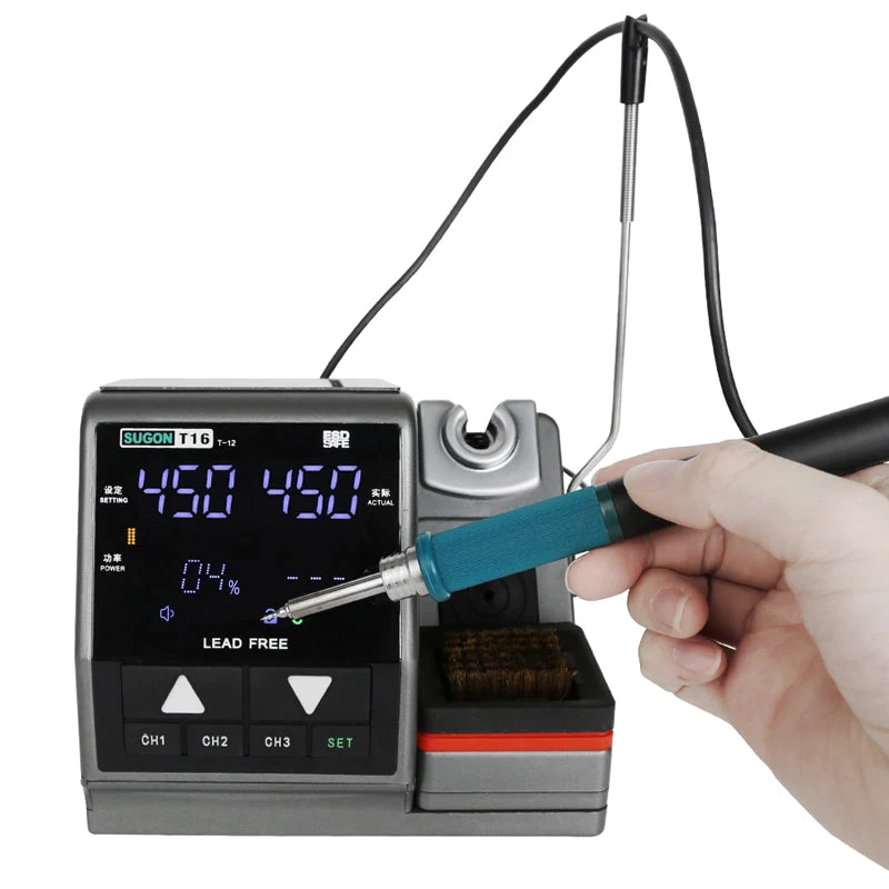 T16 Soldering Station High Quality T12 Soldering iron tip Rework Station For Phone PCB IC SMD BGA Welding Station Repair