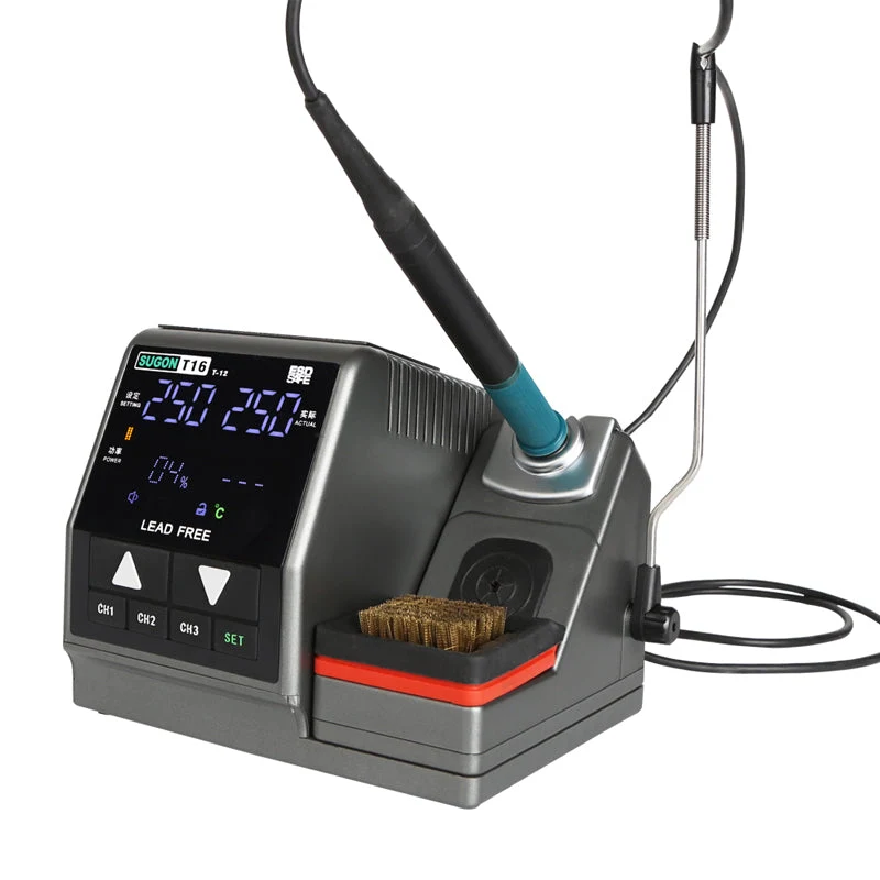 T16 Soldering Station High Quality T12 Soldering iron tip Rework Station For Phone PCB IC SMD BGA Welding Station Repair
