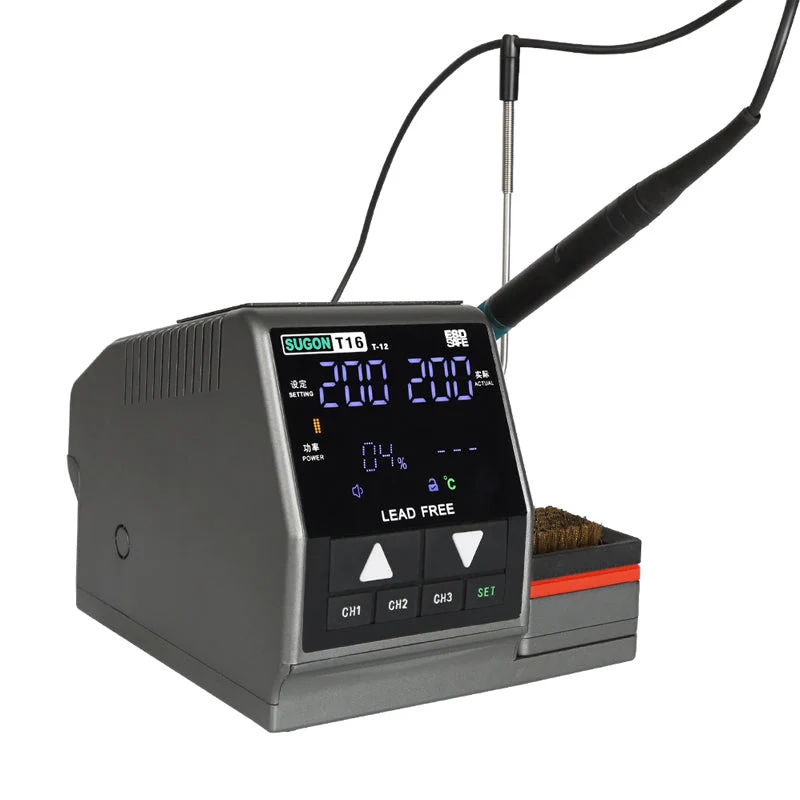 T16 Soldering Station High Quality T12 Soldering iron tip Rework Station For Phone PCB IC SMD BGA Welding Station Repair