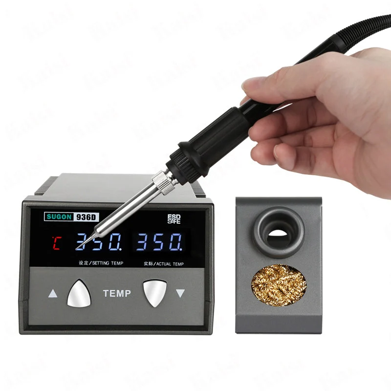936D soldering iron digital anti-static constant temperature soldering station with 70W ceramic heating core