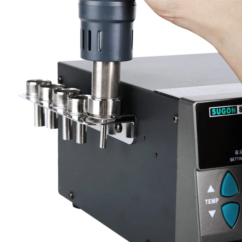 8610DX 1000W Hot Air Rework Station LED Display Lead-Free Heat Gun Microcomputer Temperature Adjustable 5nozzle