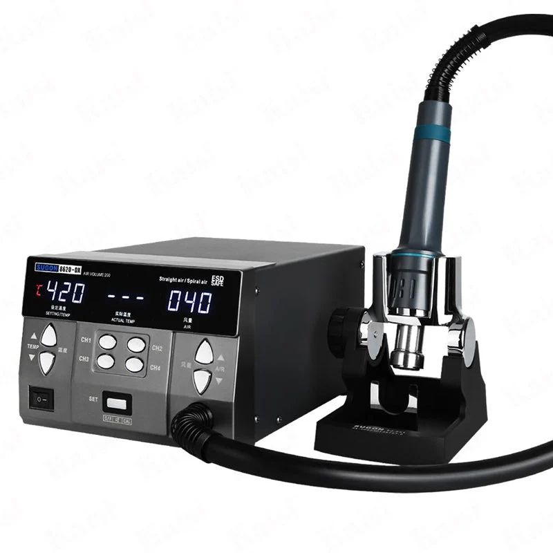 1300w 8620DX Hot Air Gun Soldering Station for Mobile Phone Repair Flying Wire CPU Desoldering Station with Digital Temperature Control