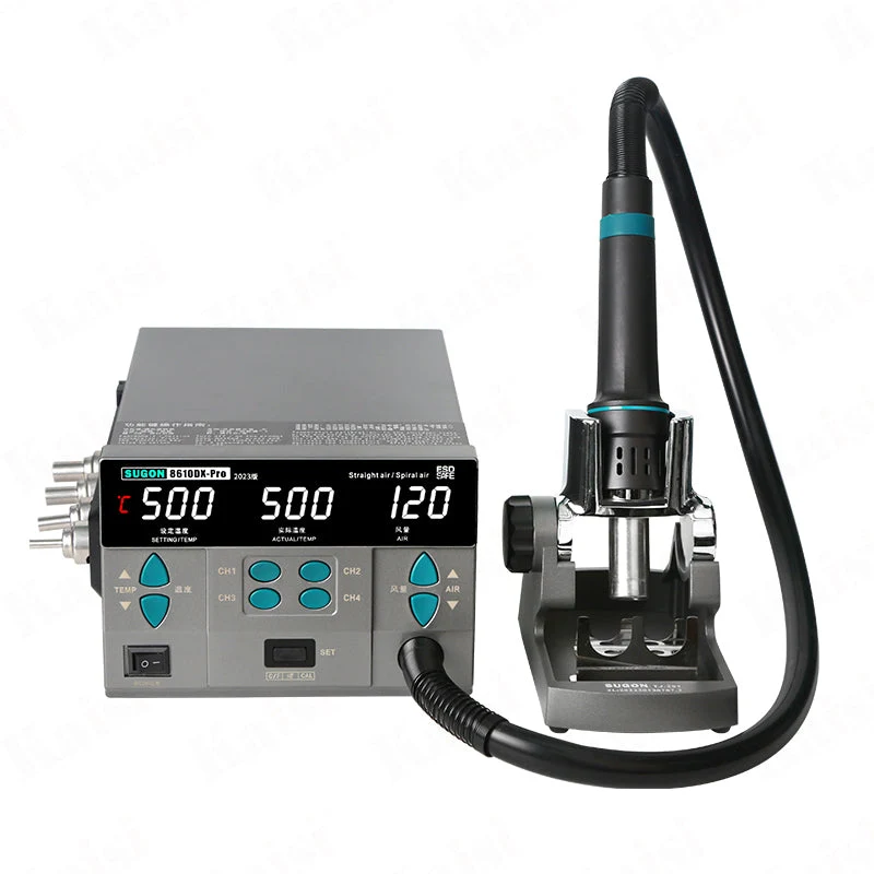 8610DX-Pro 220V 1000W Hot Air Rework Station LED Display Lead-Free Heat Gun Tool