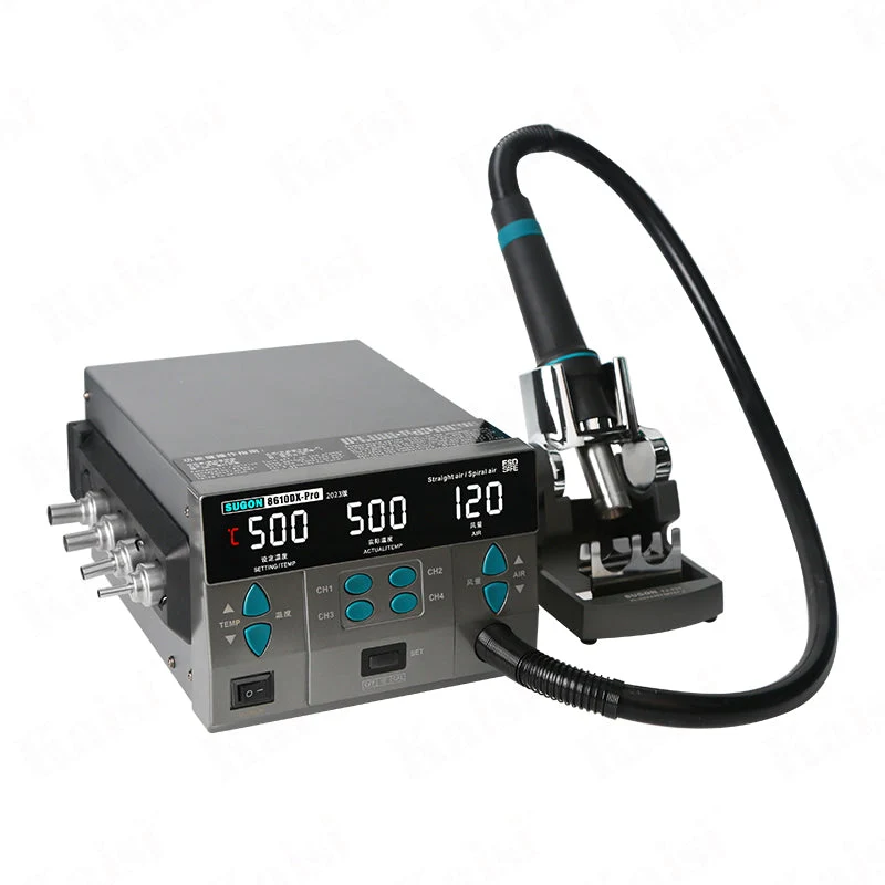 8610DX-Pro 220V 1000W Hot Air Rework Station LED Display Lead-Free Heat Gun Tool
