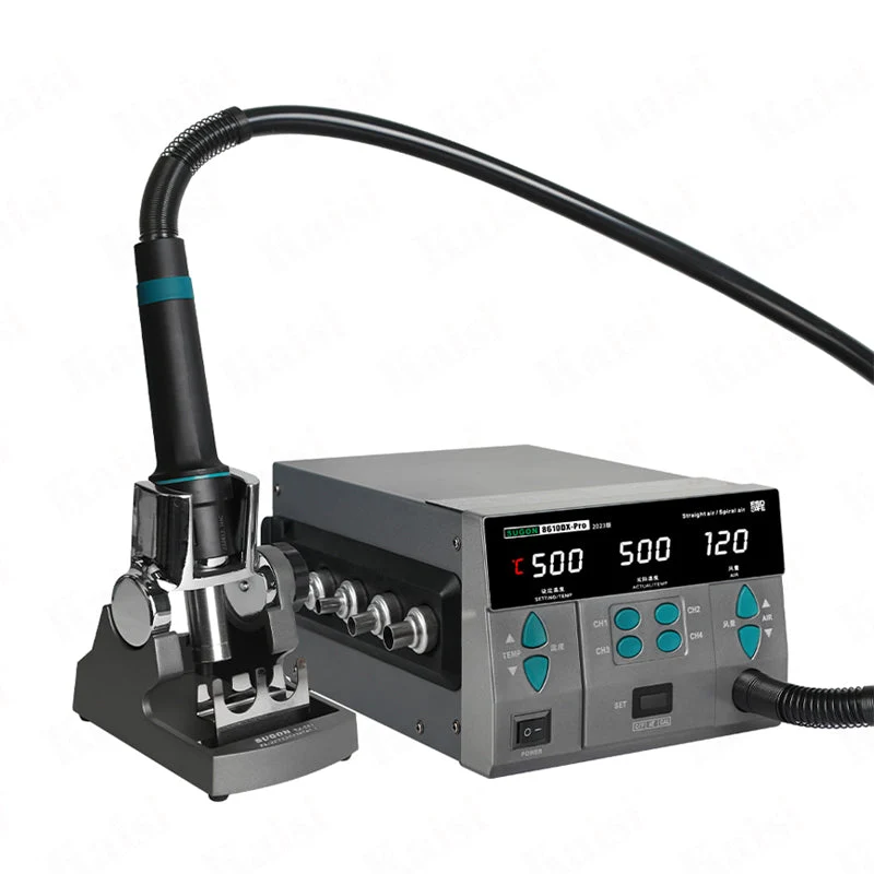 8610DX-Pro 220V 1000W Hot Air Rework Station LED Display Lead-Free Heat Gun Tool