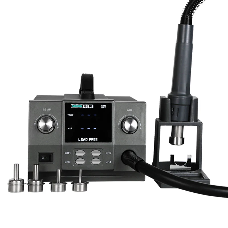 1000w 8610 Hot Air Gun Desoldering Station Digital Display Constant Temperature Hot Air Gun Soldering Gun For Mobile Phone Repair