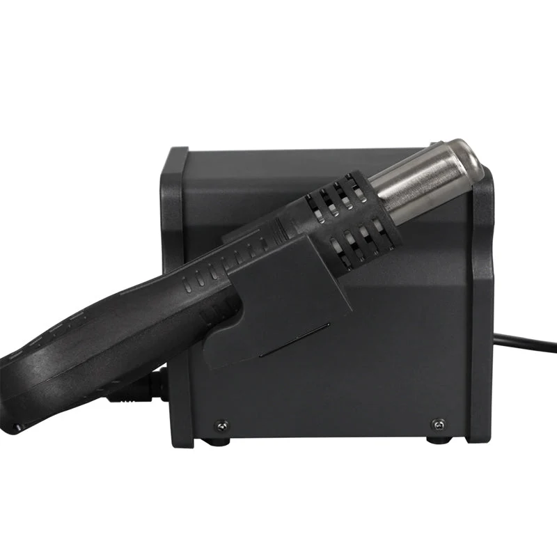 858D 1000W hot air gun digital display rotating straight air flow dual-purpose hot air soldering station