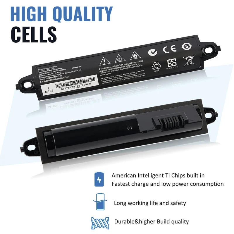 359498 Battery 330107A 359495 330105 330105A For Bose Soundlink Mobile Speaker II 404600 11.1V 2600mAh/28.86WH | LUSONBAY