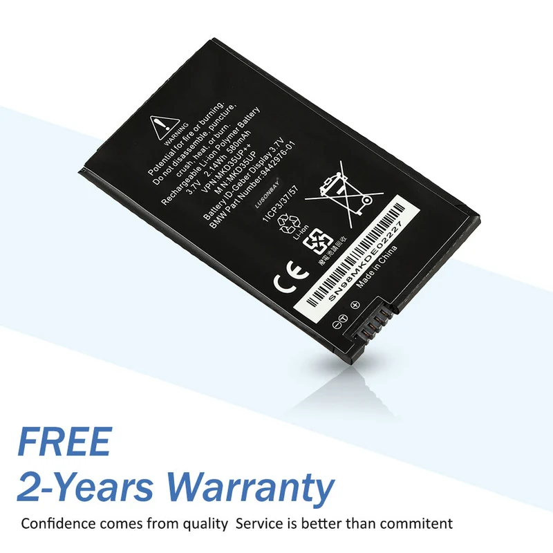 Battery for BMW Display Key | MKD35UP 5/7 Series X3 X5 X6 i8 | LUSONBAY