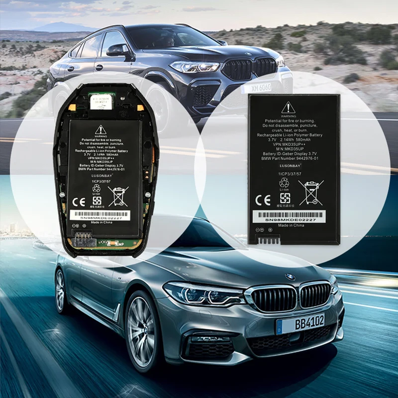 Battery for BMW Display Key | MKD35UP 5/7 Series X3 X5 X6 i8 | LUSONBAY