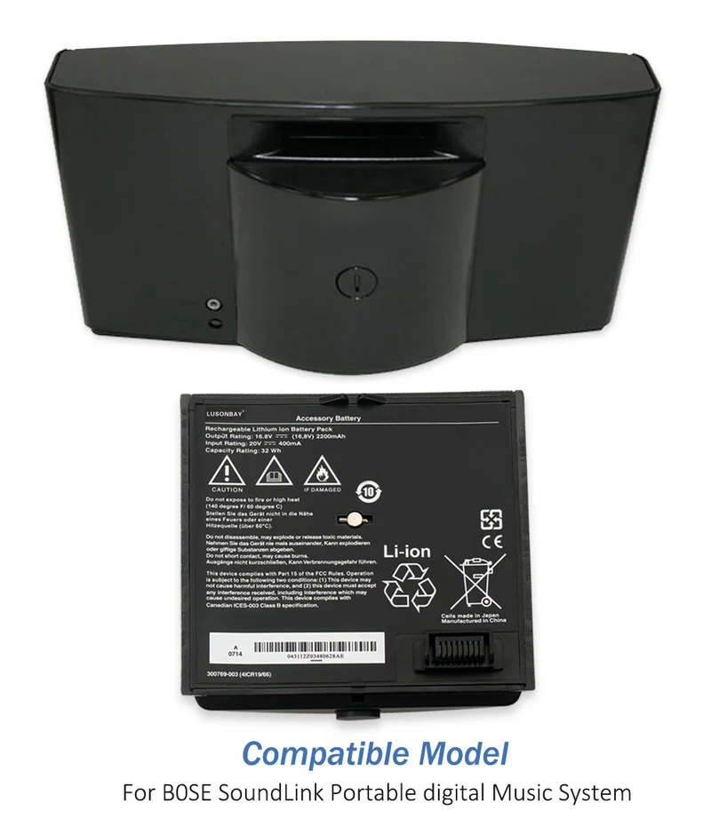 300769-003 300769-001 300769-002 Battery For Bose Sounddock Portable Digital Music System SoundLink Air Series EU SHIP