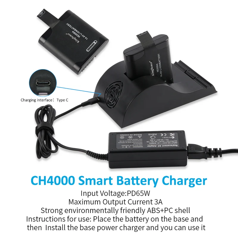 CH4000 Smart Battery Charger for Inspired Energy ND2054 ND2054HD25
