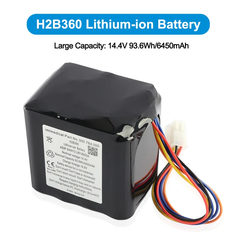 CS-BTR100MD for Bellavista 1000 Respirator Battery 030.811.020 300.784.00 H2B360 14.4V Li-Ion Battery