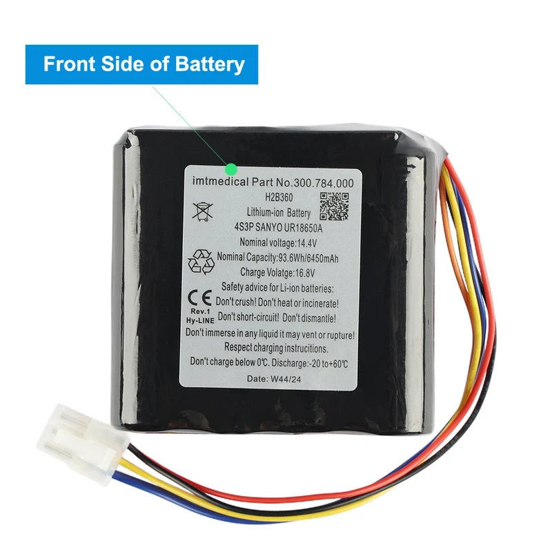 CS-BTR100MD for Bellavista 1000 Respirator Battery 030.811.020 300.784.00 H2B360 14.4V Li-Ion Battery