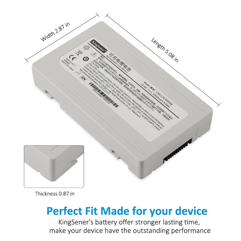Rechargeable Li-ion Battery For Comen CMLI2X3I004B medical Battery 10.8V 5000mAh/54WH