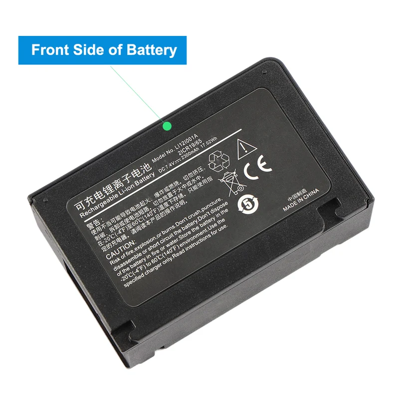 Battery Replacement for Mind-ray Beneview T1, T1, Part No: 115-018016-00, 2ICR19/65, LI12I001A, LI12I002A 7.4V