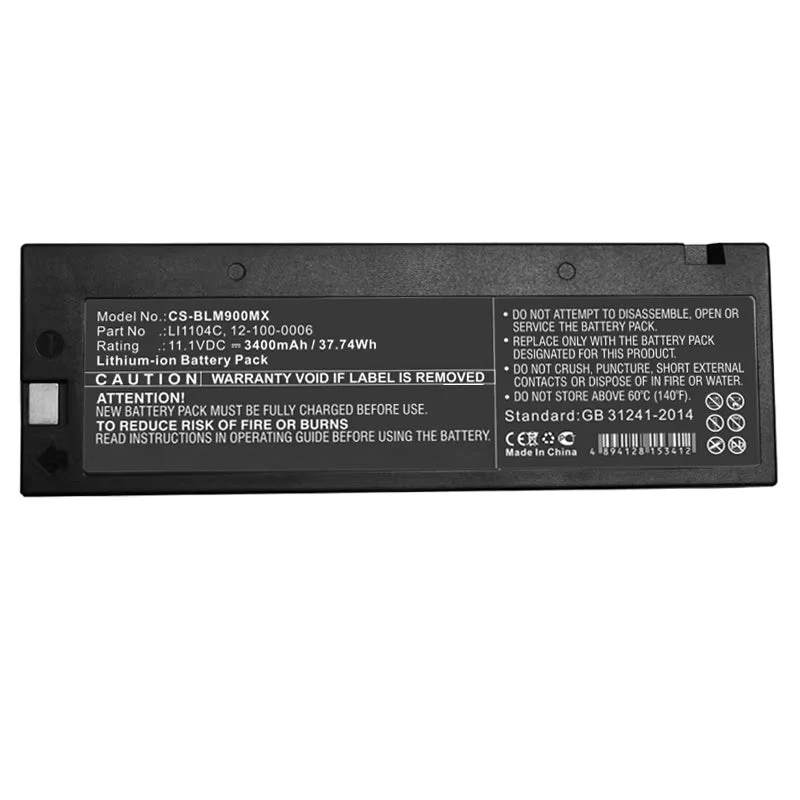 Medical Battery LI1104C for Biolight Moniteur M8000 M9000 M9000A M9500 M66 PM-9000A M8500 M69 LMS-10