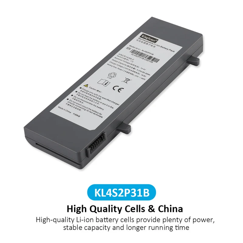 KL4S2P31B For SonoScape 41CR18/65-2 E2 E3 E1 Exp X1 X3 Ultrasound System Battery 14.4V 6.2Ah