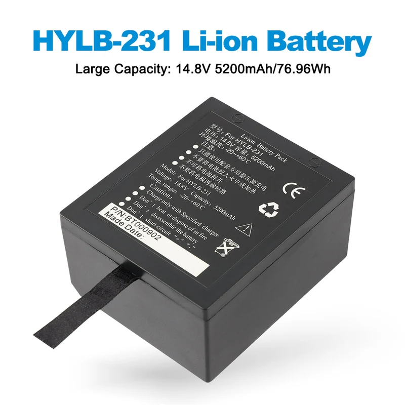 HYLB-231 For 5200mah EDAN Monitor SE-3 M8 IM9A Battery