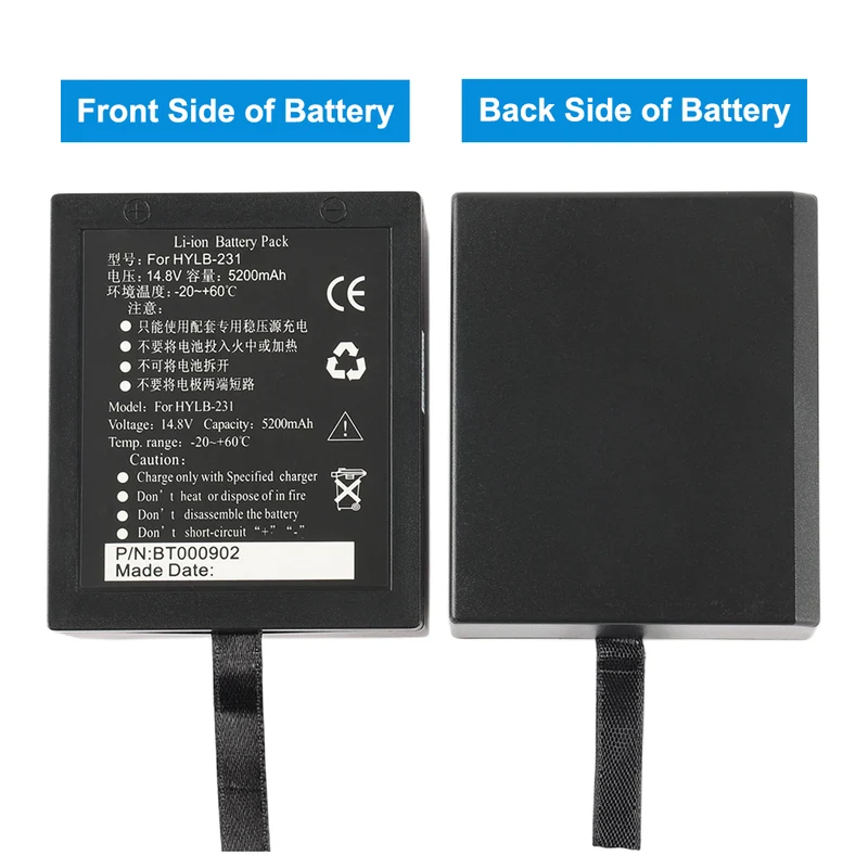 HYLB-231 For 5200mah EDAN Monitor SE-3 M8 IM9A Battery