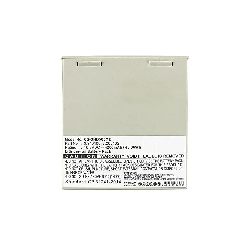 Battery for Schiller 2.200132, 3.940100, APLCI, APLCII, Argus Pro LifeCare 2, 5000, DG Touch 7