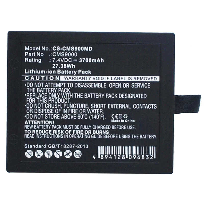 Battery For Trismed 855183P CMS9000 CMS9000 Patient Monitor CMS7000 CMS8000