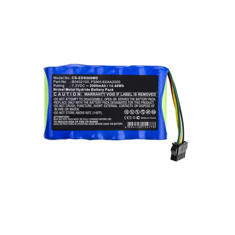 Battery for EDAN SD5 SD6 B0402100 FSNH-6XAA2000 2000mAh 14.40Wh 7.2V