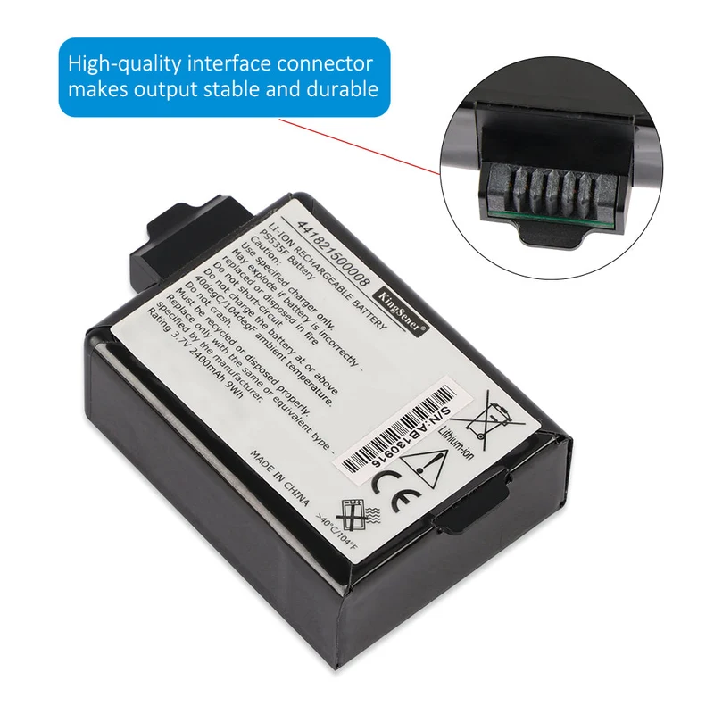 3.7V 2400mAh 9Wh 441821500008 for Getac PS535FC-1 GPS Handheld device battery