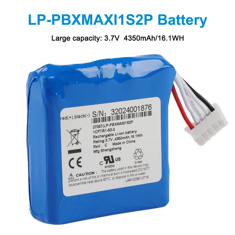 LP-PBXMASI1S2P 4350MAH 3.7V Lithium Battery Pack For Radical-7 Parts