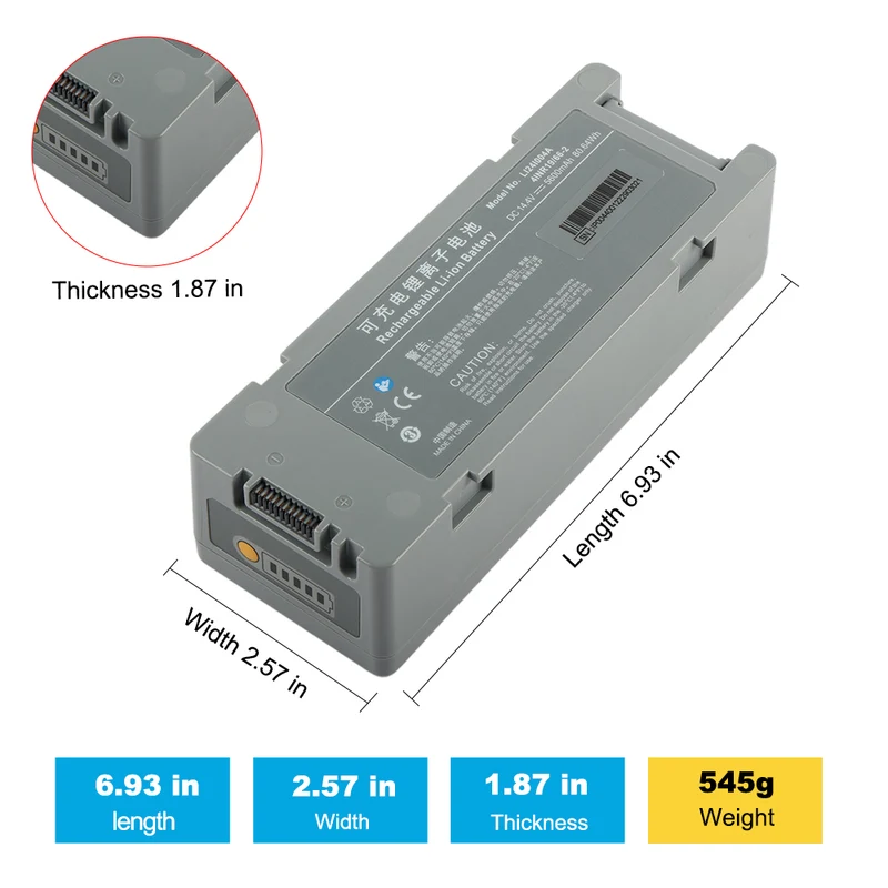 Mindray LI24I004A for BeneHeart D5 D6 Z5 Z6 Defibrillator battery 15.1V Li-ion Battery