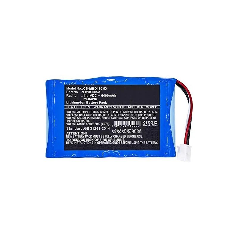LI23S005A Replacement Battery for Mindray Umec10 6400mAh 11.1V