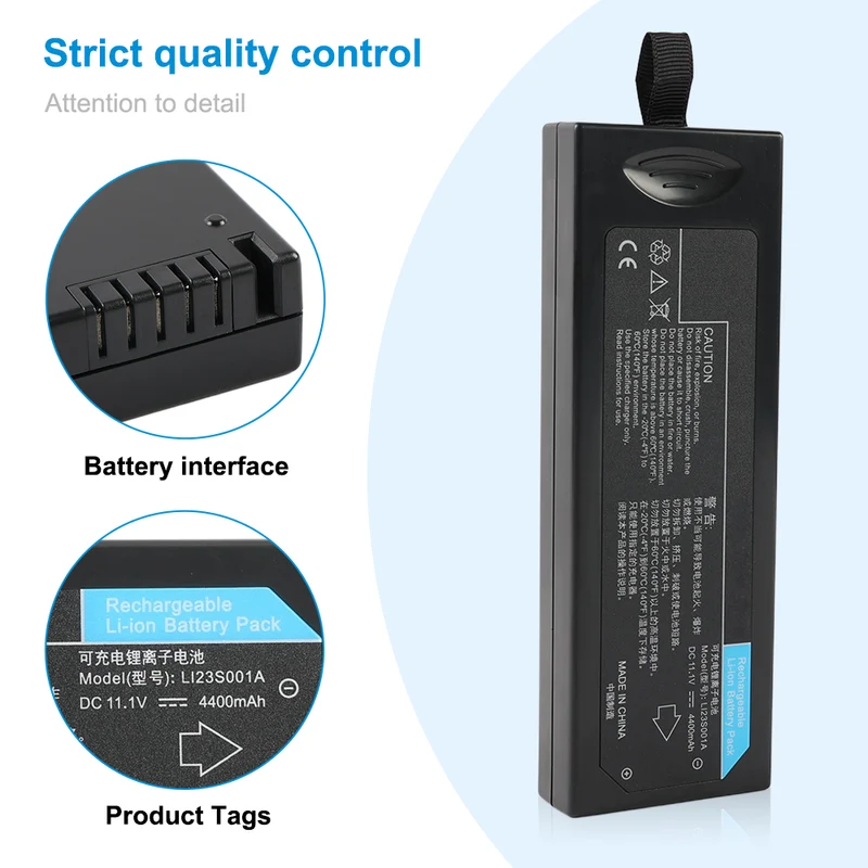LI23S001A for Mindray VS800 VS-800 PM7000 PM8000 PM9000 Vital Signs Monitor Battery 11.1V 4400mAh