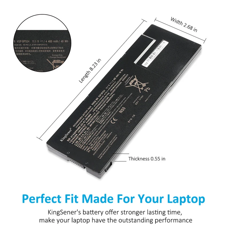 VGP-BPS24 Laptop Battery For Sony PCG-41215T/17T SVS131A11T SVS131B11T | KingSener