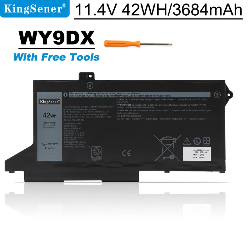 Dell Latitude 5420/5520 Replacement Battery WY9DX | 42Wh|