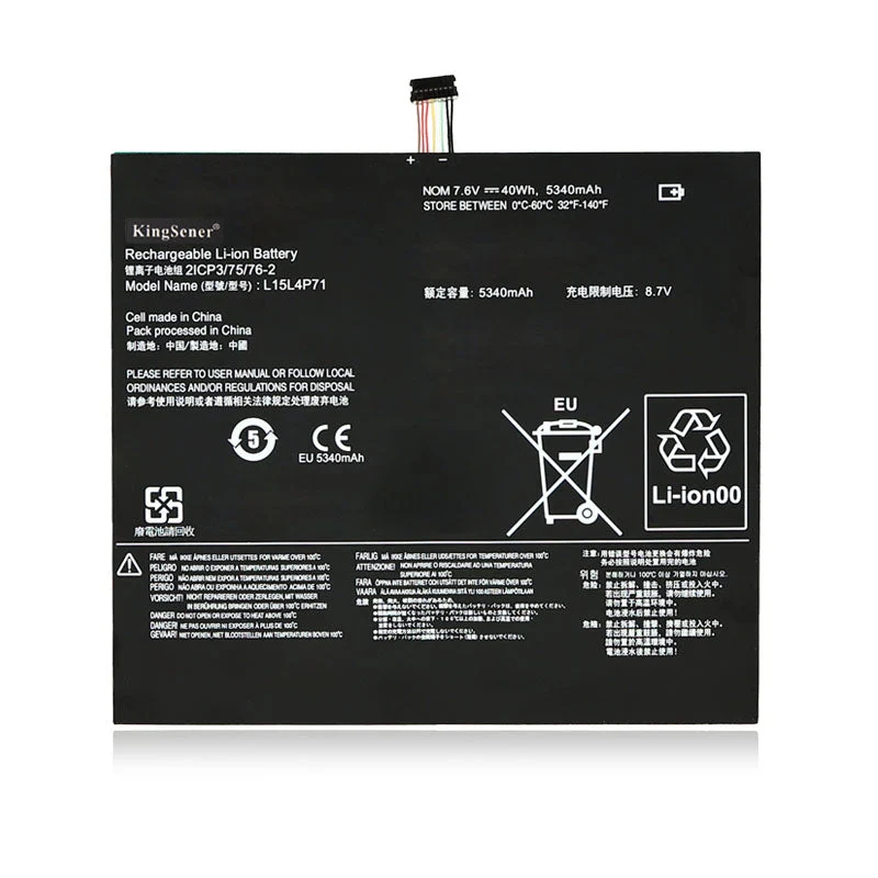 L15L4P71 40WH/5340mAh Laptop Battery For Lenovo IdeaPad Miix 700-12ISK 80QL L15C4P71 | KingSener