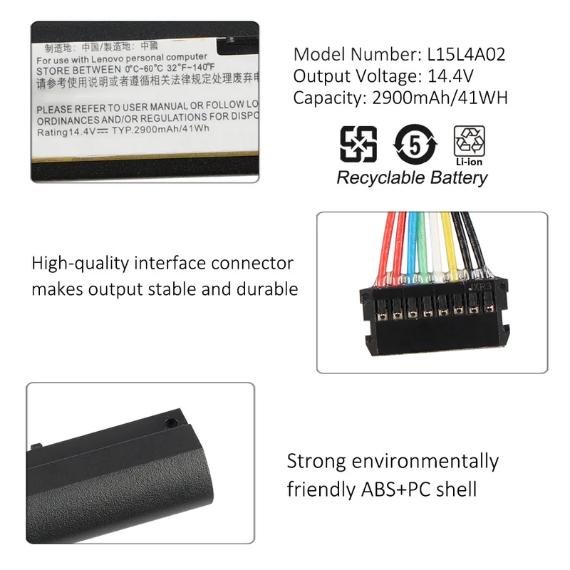 L15L4A02 L15C4A02 L15S4A02 Laptop Battery For Lenovo V310-14ISK V310-15ISK V110-14AST-15AST E42-80 E52-80 K42-80 | KingSener