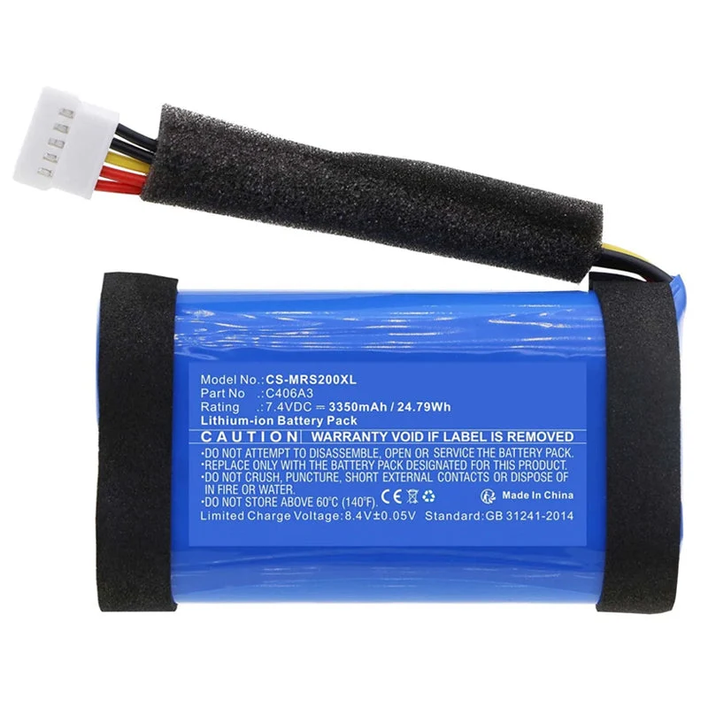 Battery For Marshall Stockwell II C406A3 Portable Speaker CS-MRS200XL 3350mAh
