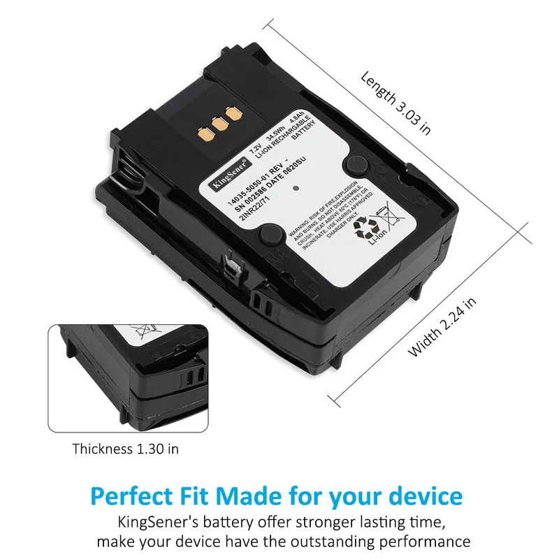 14035-5050-01 14035-5050-02 XL-PA4M Li-lon Rechargeable Battery For L3Harris XL-200P XL-185P XL-150P