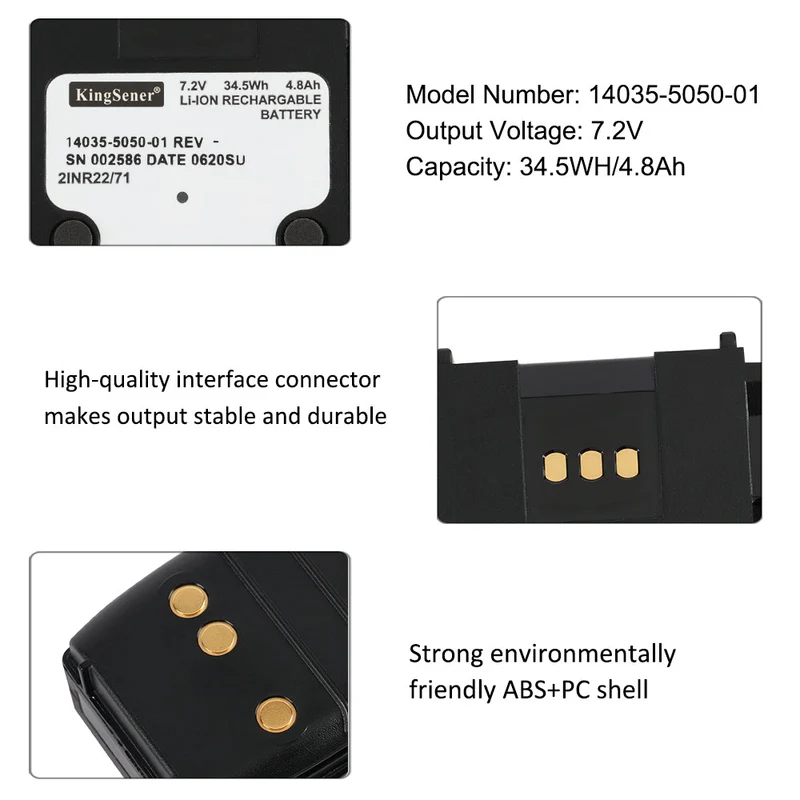 14035-5050-01 14035-5050-02 XL-PA4M Li-lon Rechargeable Battery For L3Harris XL-200P XL-185P XL-150P